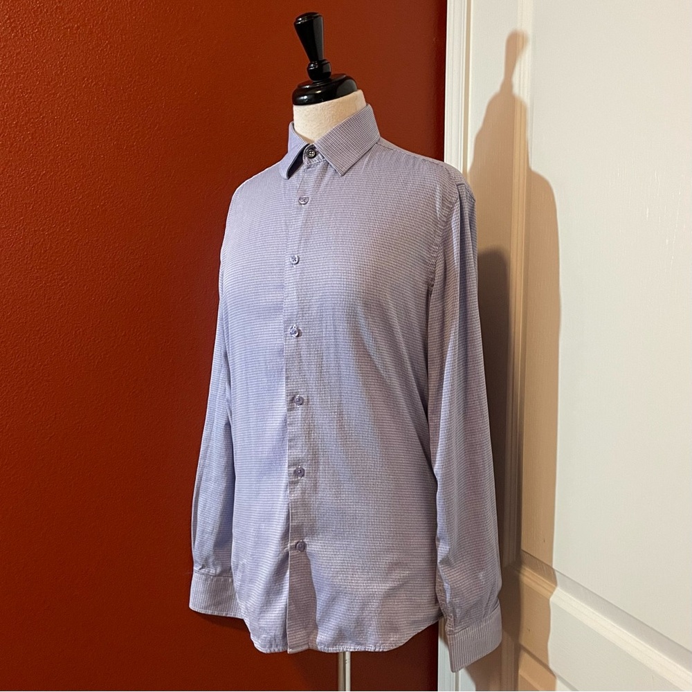 Duchamp London Men’s Classic Tailored Fit Button Down Cotton Dress Shirt